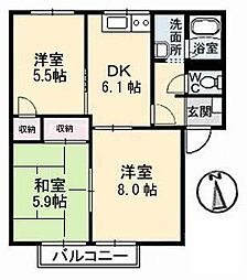 間取図画像 3DK