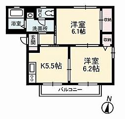 間取図画像 2K