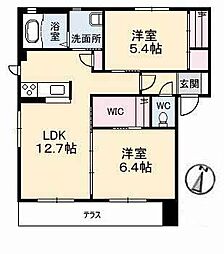 エピナールC 2LDKの間取図画像