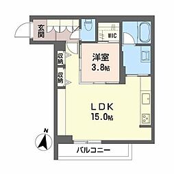 ディマーネ2 1LDKの間取図画像