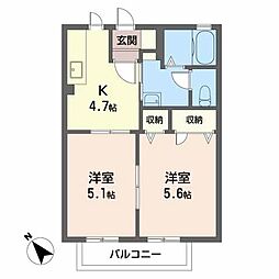 ディアスK・Y 2Kの間取図画像