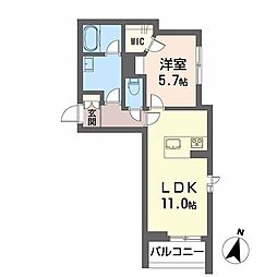 間取図画像 1LDK