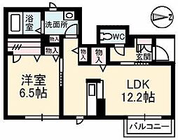 シャーメゾンT・K 1LDKの間取図画像