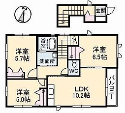 グリーンタウン 3LDKの間取図画像