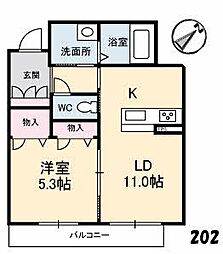 ベレオ大宮 1LDKの間取図画像