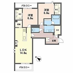 間取図画像 2LDK