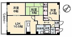 エスポワール21 1階3LDKの間取り