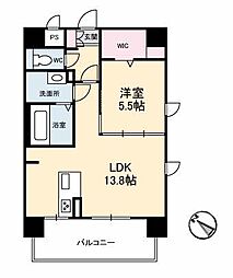 シャーメゾンステージ碧青空公園 1LDKの間取図画像