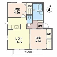 物件の間取り
