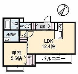 シャーメゾンジュール 1LDKの間取図画像