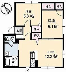 間取図画像 2LDK
