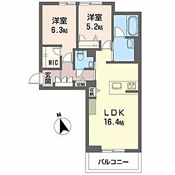 ScentGarden 2LDKの間取図画像