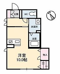 シャーメゾン小豆島 ワンルームの間取図画像