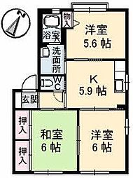 バリュージュメルセ 3Kの間取図画像