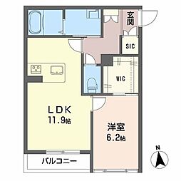 間取図画像 1LDK