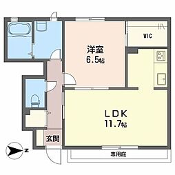 ディアス竹原 1LDKの間取図画像