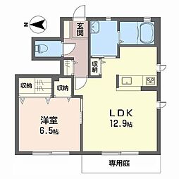 ドルフィンハウス 1LDKの間取図画像