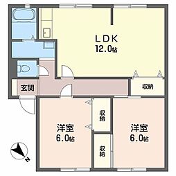 間取図画像 2LDK