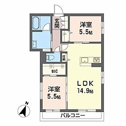 間取図画像 2LDK