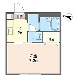 ルネ・セフィラ 1Kの間取図画像