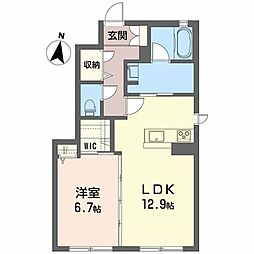 シャーメゾンチェラーグ 1LDKの間取図画像