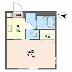 ルネ・セフィラ 1Kの間取図画像