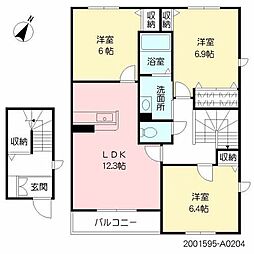メゾンエイト半道橋 3LDKの間取図画像