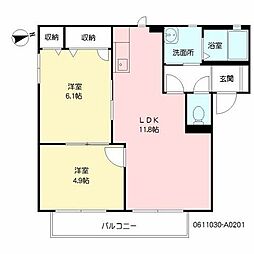 間取図画像 2LDK