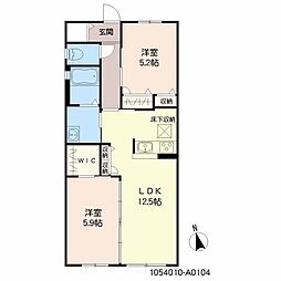 間取図画像 2LDK