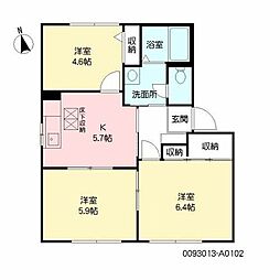 フォーレスM・F 3Kの間取図画像