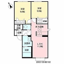 間取図画像 2LDK