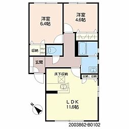 間取図画像 2LDK