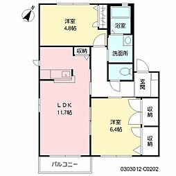 間取図画像 2LDK