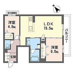 間取図画像 2LDK