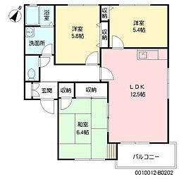 間取図画像 3LDK
