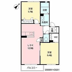 間取図画像 2LDK