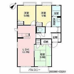 間取図画像 3LDK