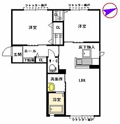 間取図画像 2LDK