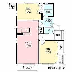 間取図画像 2LDK