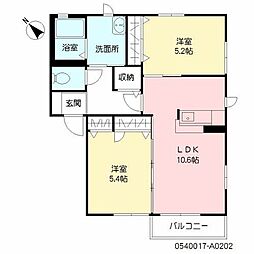 間取図画像 2LDK