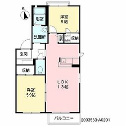 間取図画像 2LDK