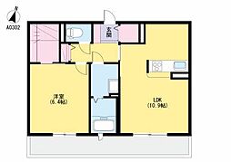 ラ・リュミエール月出 3階1LDKの間取り