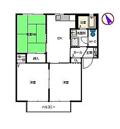 シャーメゾン・アルテミス 3DKの間取図画像