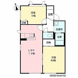 間取図画像 2LDK