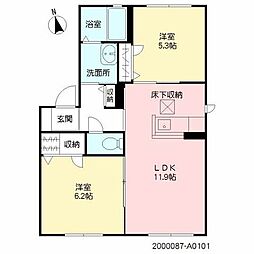 間取図画像 2LDK