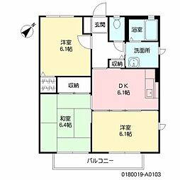 アリス 3DKの間取図画像