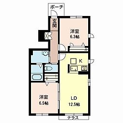 間取図画像 2LDK