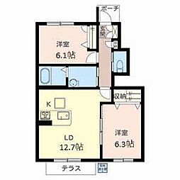 間取図画像 2LDK