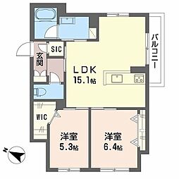 間取図画像 2LDK