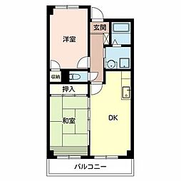 間取図画像 2DK